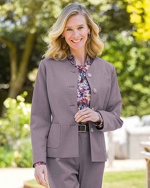 Maidstone Checked Tweed Zipped Jacket